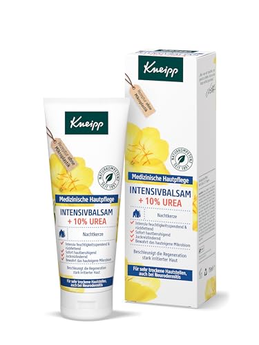 Kneipp Intensivbalsam Nachtkerze mit 10% Urea - Enthält Hautberuhigendes Nachtkerzenöl - Für sehr trockene Hautstellen, auch bei Neurodermitis - 75ml im Sale